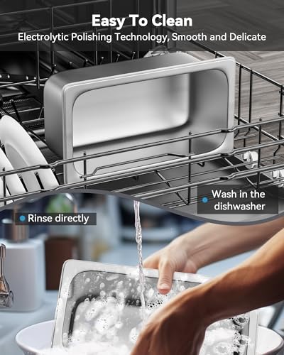 Image of ZeroPone 6 Pack Hotel Pans 1 /3 Size 6 inch Deep Stainless Steel Steam Table Pan