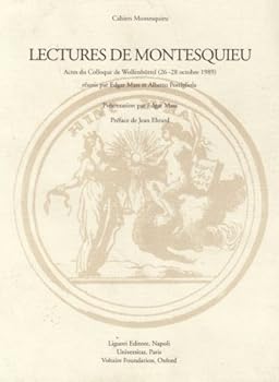 Paperback Lectures de Montesquieu: Actes Du Colloque de Wolfen Buttel (26-28 Octobre 1989) [French] Book