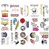 BulbaCraft 81Pcs Large Classic Rock Stickers, 50s 60s 70s Rock Stickers, Band Decals, Guitar Music Decals, Gifts for Women & Men #3