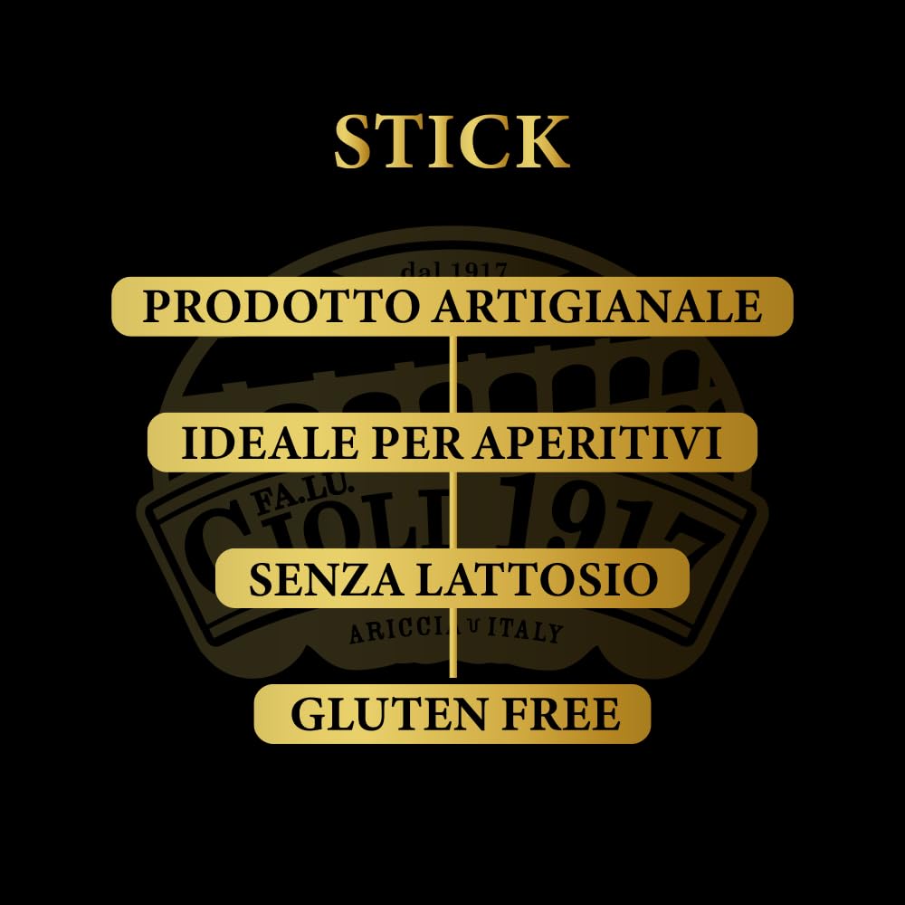 Fa.Lu.Cioli 1917 - Salamini stick, Salumi Artigianali IGP sottovuoto. Carne selezionata di Alta qualità senza Conservanti, Glutine e Lattosio, ideali per aperitivi. Certificazione IFS (1 kg)