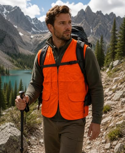 Image of TrailCrest by Treel Men's Safety Front Loader High Visibility Vest