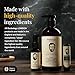 Barbology LONDON 2-in-1 Beard and Face Moisturizer with Jojoba Oil, Argan Oil, and Avocado Oil, Conditions Dry, Itchy and Coarse Facial Hair, 10oz Pump Bottle