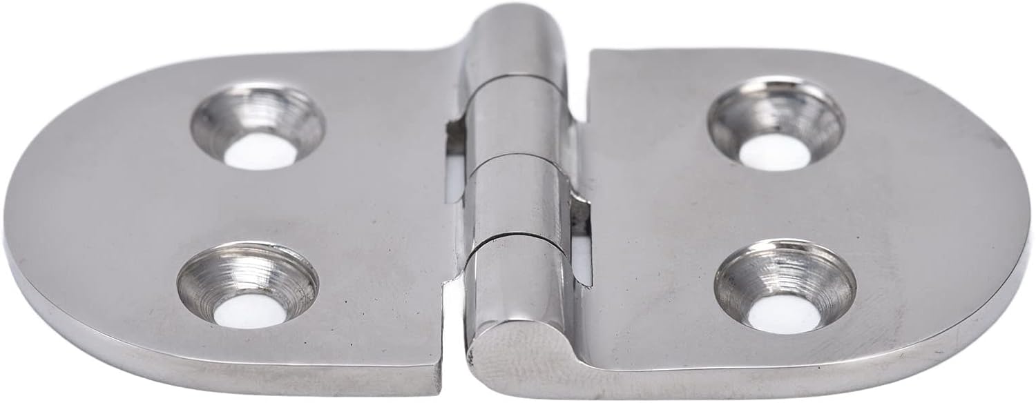 Boat Hinge, Marine Grade Hinges 316 Stainless Steel 4 Hole Oval Door Hinge for Boat Storage Cabinets : Sports & Outdoors