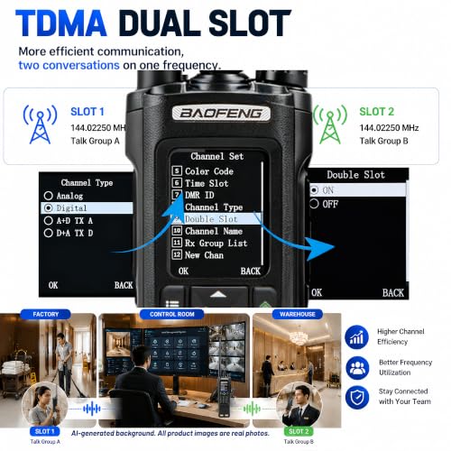 Image of BAOFENG DM32 DMR 10W Radio: Long Range Walkie Talkie with GPS for Outdoor