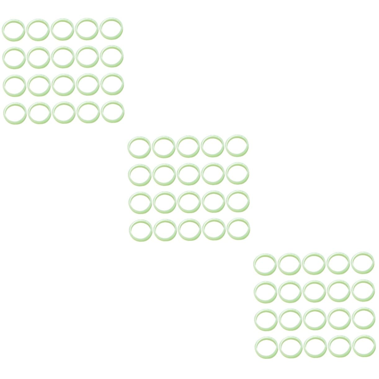 PACKOVE 3sets Stackable Glow Rings Bulk Party Pack Luminous Finger Ring Set Thumb Trendy Party Supplies 100pcs*3