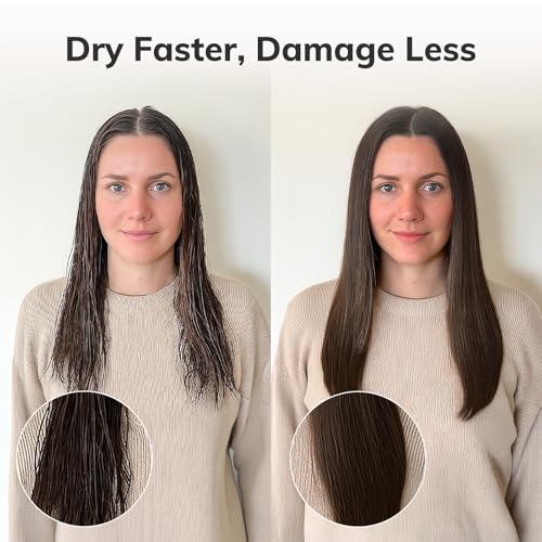 Sndyi Round Hair Brush, Nano Thermal Ceramic & Ionic Tech Hair Brush, Blow Dry Hair brush with Boar Bristles, Medium Round Brush for Blow Drying, Styling, Curling and Straightening, 43mm - 6