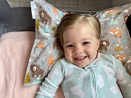 Alvababy Toddler Pillowcases Fits 13 X 18,12X 16 Kids Pillow 2 Pack Cotton Baby Bedding Pillow Cover Envelope Children Kids Sleep Pillowcases For Boys Girls Dinosaur Bear 2Tpw09 #TOP6
