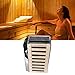 Sauna Heater, 3KW 110V Internal Control Temperature Adjustable Stainless Steel Electric Sauna Stove, High Heating Efficiency Wet and Dry Sauna Heater for Family, Hotel, Spa, Shower