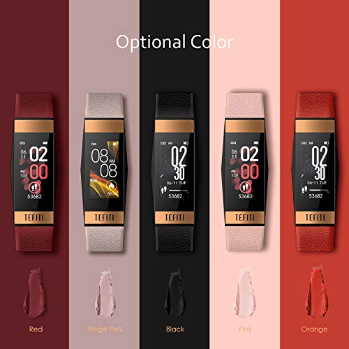 KKmoon Pulseira inteligente para mulheres Freqüência cardíaca Pressão sanguínea Monitoramento de oxi