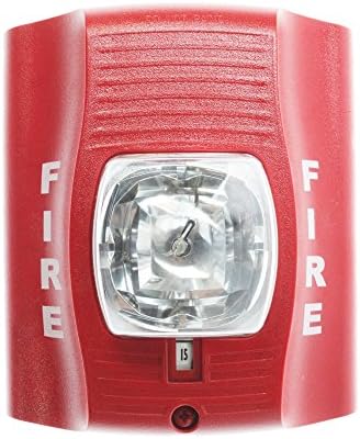 System Sensor SR SpectrAlert Wall-Mt Selectable Strobe 12/24V, Red