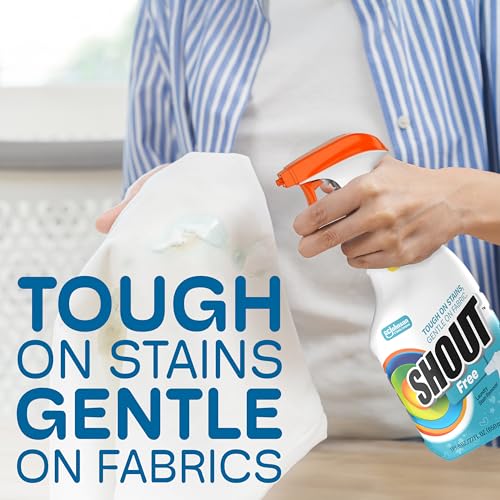 Shout Free Laundry Stain Remover Spray, Active Enzyme Formula is Fragrance, Bleach, and Dy - image 6