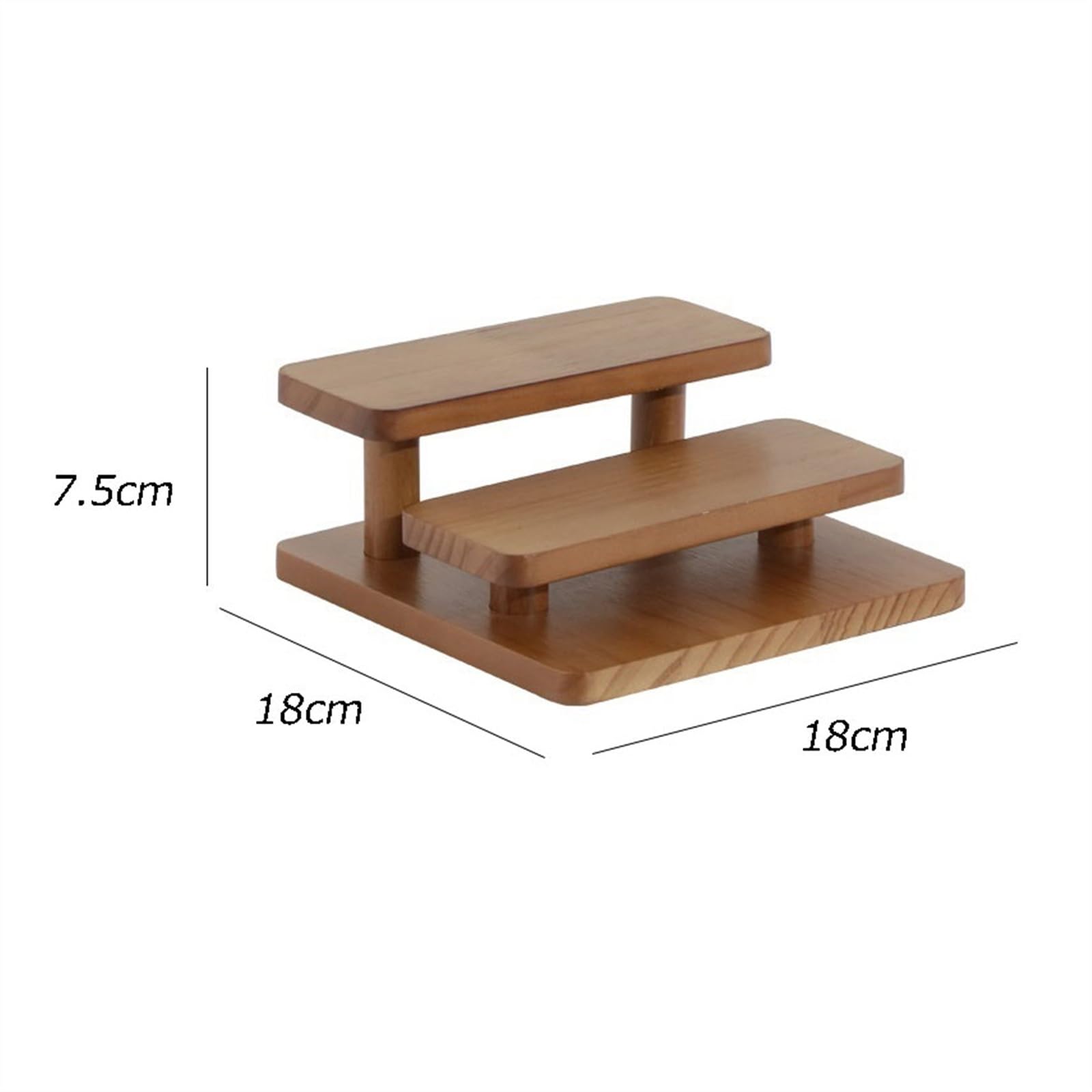 Brillenständer Holz Desktop Leiter Schmuck Display Rack Schmuck Tablett Display Requisiten Gläser Schmuck Lagerung Racks Sonnenbrillenständer(2 Floors)