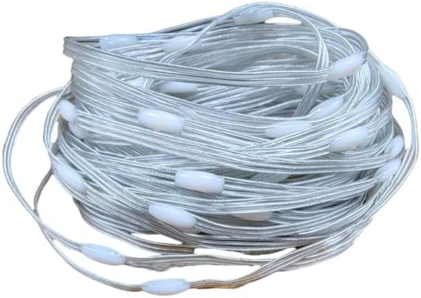 DC12V WS2811/WS2812 Pebble Pixel Lights String Seed Pixel Roll 1000LEDS Fairy Lights String 328ft for Indoor Outdoor Home, Garden and Courtyard Decoration (Clear Wire 10cm Pitch)