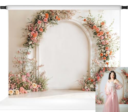 Toile de fond photo arche fleurie décor grand format mariage et anniversaire