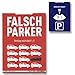 Produktbild House of Emotion Parkscheibe Falsch Parker Verklag Mich doch! ;-