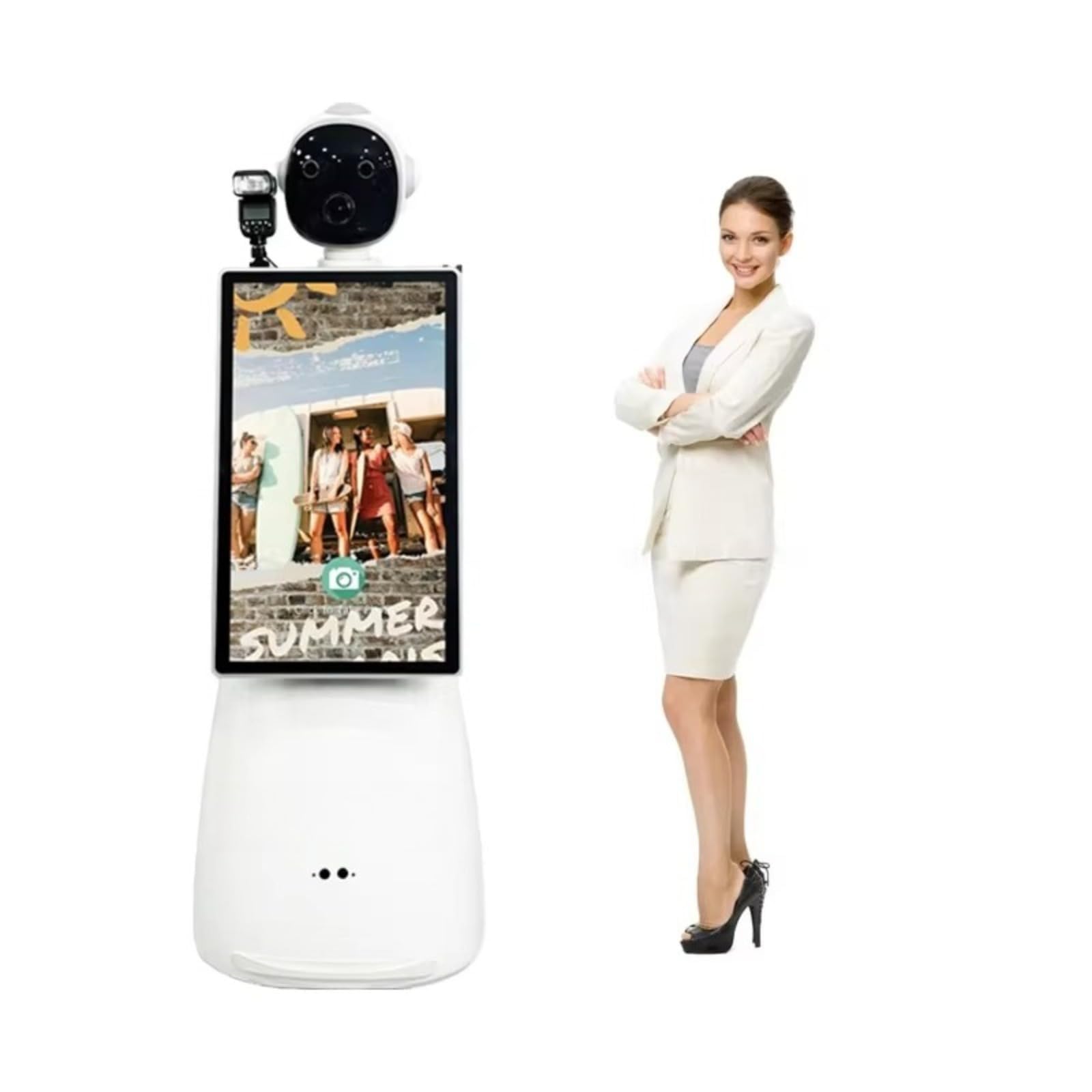 Machine de photomaton robotique interactive AI