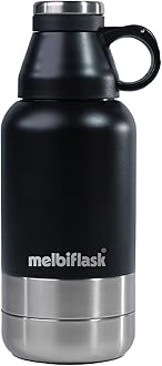 Melbify 3-in-1 Flask with Storage Bowls| Vacuum Flask |Melbiflask Water Bottle | Thermosteel Insulated Flask | 1 Litre | Hot&Cold Water,Coffee,Tea,Milk,Soup|Best Flask for Babies,Office&Travel