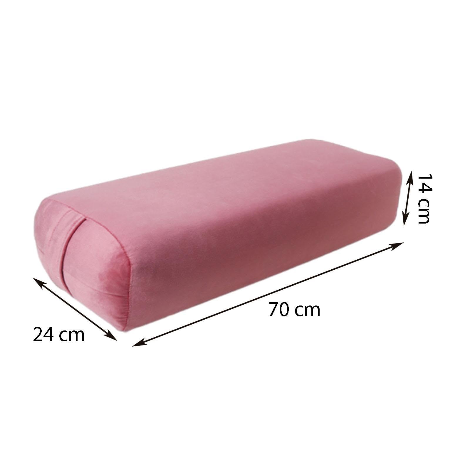 Almohada de Yoga con núcleo de Esponja y Funda extraíble. Soporte cómodo para la práctica Yoga restaurativo. Cojín meditación Esponja. Accesorios para un Cuerpo Firme.