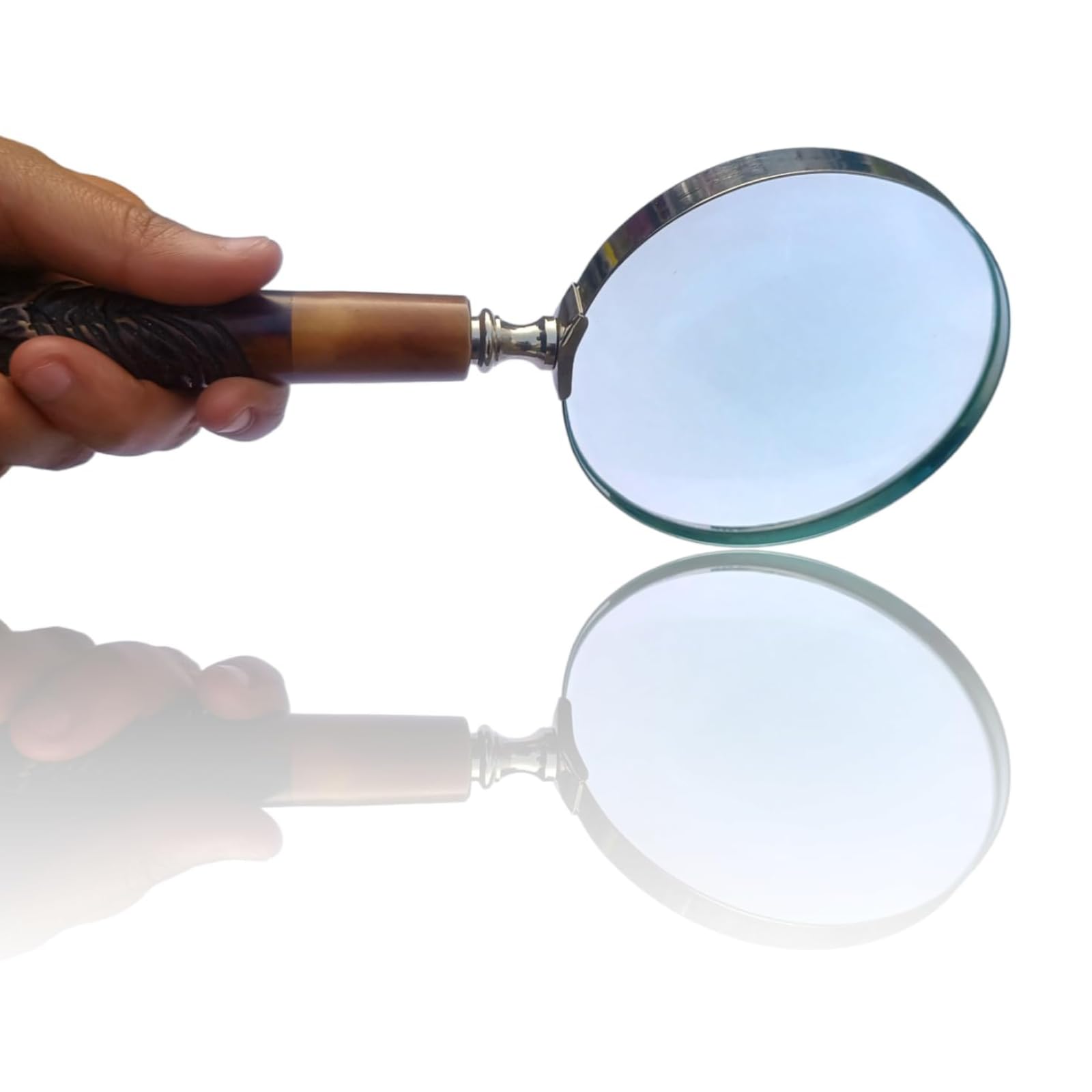 YD Design 10X Magnifier Gl for Book and Newspaper Reading Map Jewelry with Unique Resin Handle (9.75x4x1.50-inches, 250.2 g)