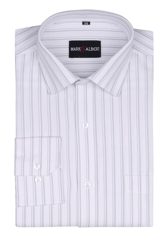Image of Men's Striped Cotton Formal Shirt