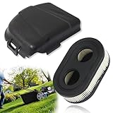 798452 593260 Air Filter with 595658 Lawn Mower Air Cleaner Cover  Compatible with Briggs &