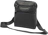 Pierre Cardin Bolso bandolera para hombre, Negro