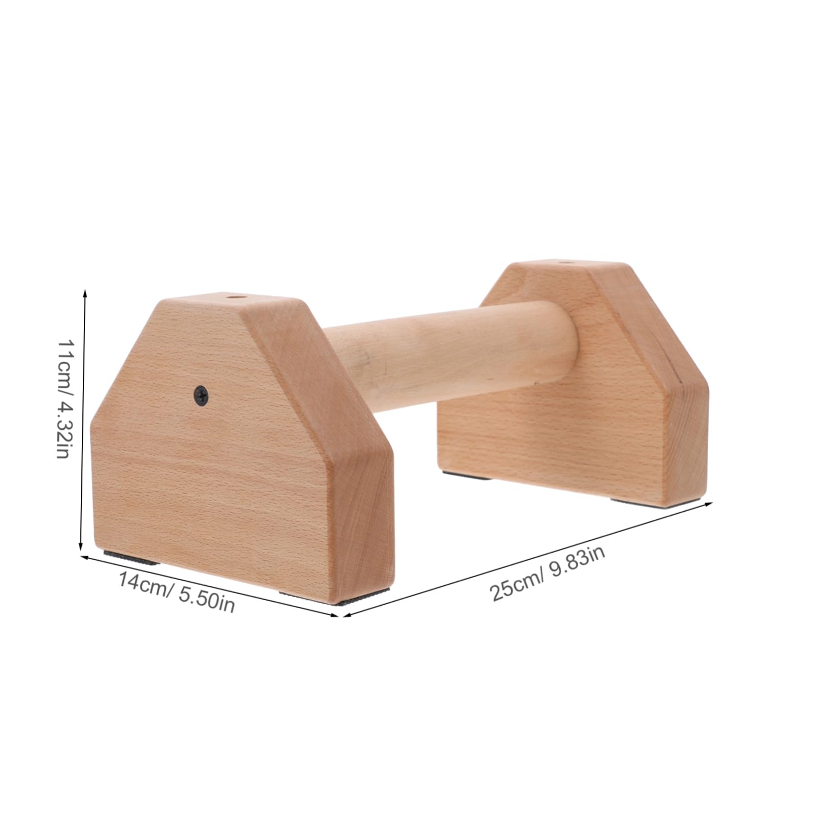 NAMOARLY 2Pcs Wooden Bars Ergonomic Slip Stands for Indoor and Outdoor Workouts Durable Exercise Equipment for Strength Training and Abdominal Training