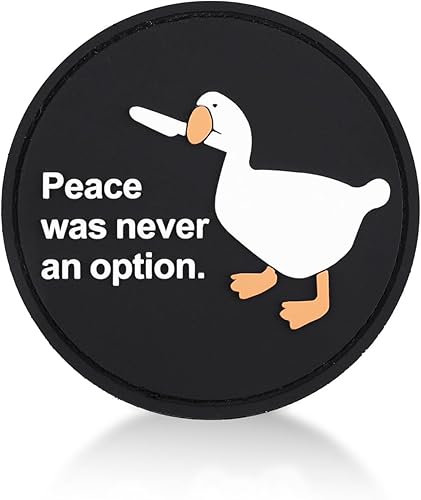 Peace was Never an Option Parche moral, parche táctico militar de gancho y bucle, equipo táctico para mochila, bolso, abrigo, chaqueta, arnés de