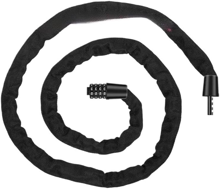 Bike Locks Heavy Duty/Bicycle Chain/Cycling Lock,Codes for Bike Cycle, Moto, Door, Gate Fence(A4-4 digit150cm480g)