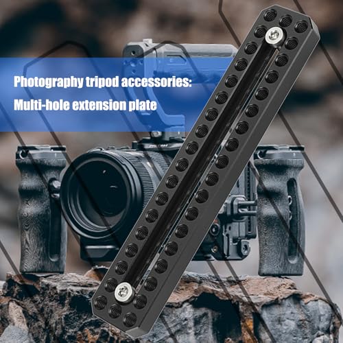 Image of Lightweight Camera Base Plate Extended Cheese Plate Feature Multi Device Mounting Slots For DSLR Video Equipment Quick Install Photography Expansion Board