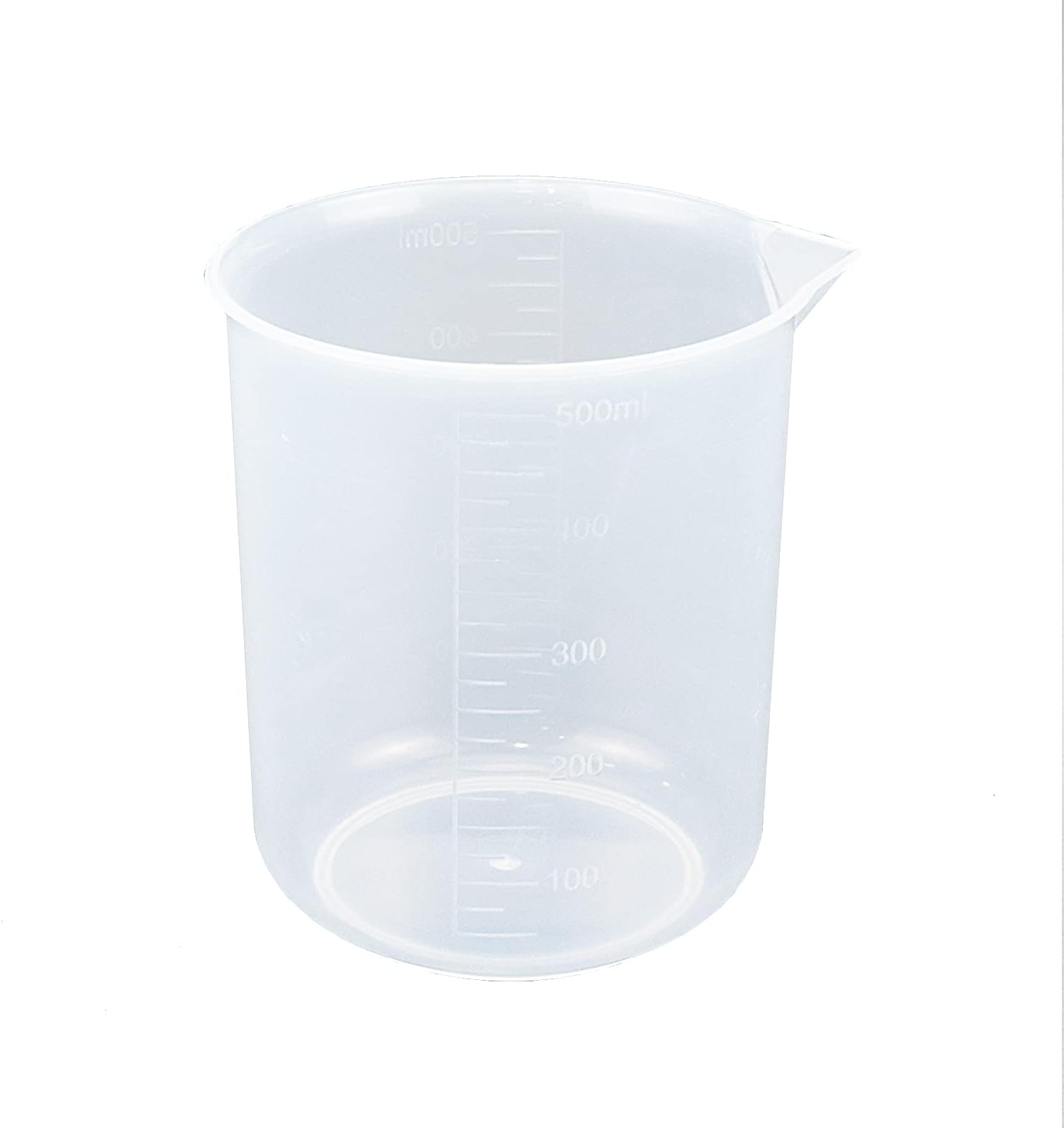 Antrader Kitchen PP Measuring Cup Scientific Plastic Graduated Beaker Transparent 500ml