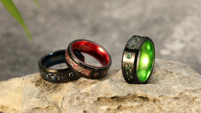 Phyonio Anello In Tungsteno Da 8 Mm, Con Legno E Abalone, Per Uomo E Donna, Nero, Bombato, Lucido, Anello Di Fidanzamento, Anello Dell'amicizia, Misura Da 52 A 67, Carburo Di Tungsteno