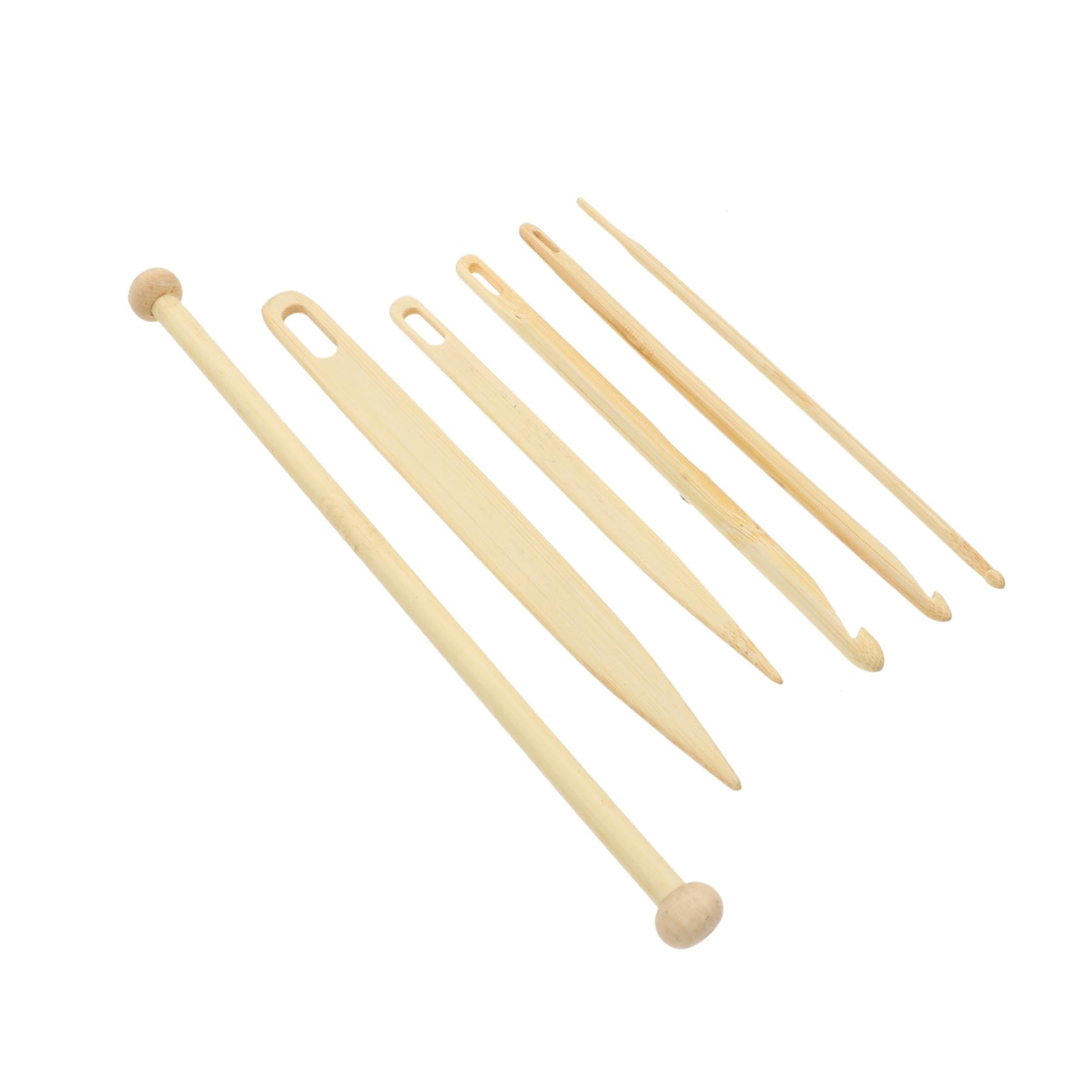 IWOWHERO Loom Knitting Hook Weaving Loom Tapestry Handcrafts Tools Wooden Crochet Hooks Set