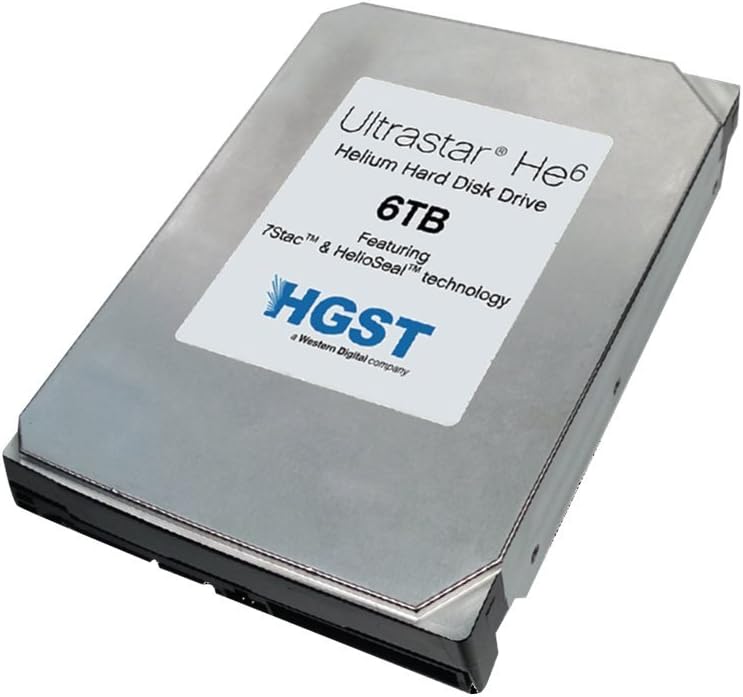 HGST Ultrastar He 3.5-inch 6000GB 64MB Cache 7200RPM SAS Ultra 512n Helium Platform Enterprise HDD HUS726060ALS640