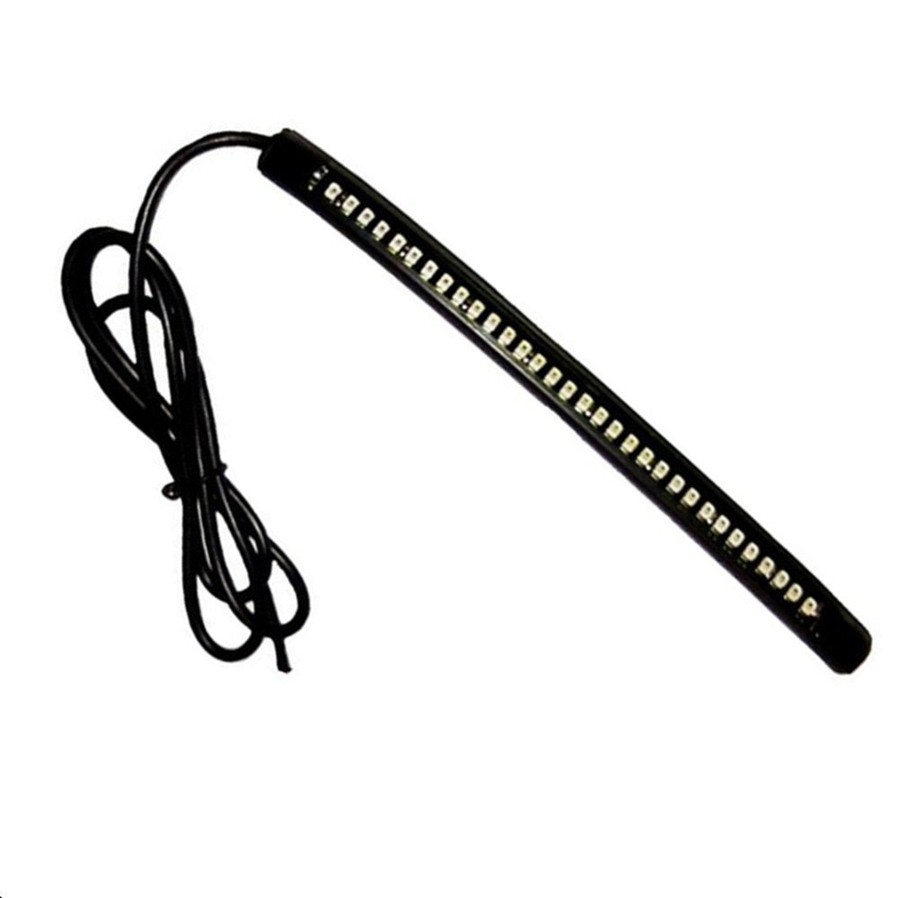 Qiorange Turn Signal Tail Brake License Plate Light Bar Integrated for ATV Car RV SUV 33 LED Motorcycle Flexible Light Strip (32 LED)