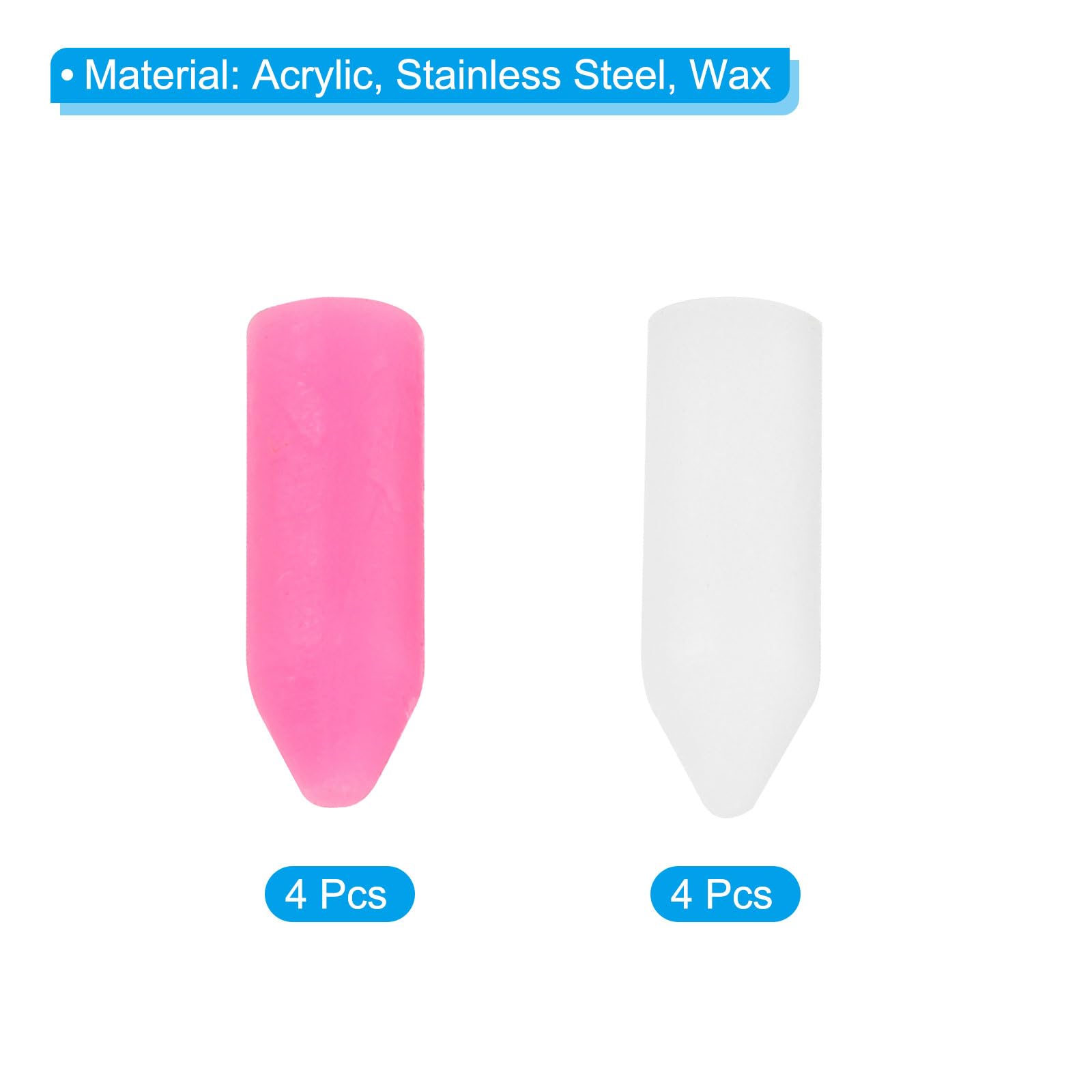 PATIKIL Diamond Art Painting Wax Clay, 8 Packs Diamond Art Accessories Wax Clay Tool for Diamond Art Nail DIY Craft Pink White - Image 3