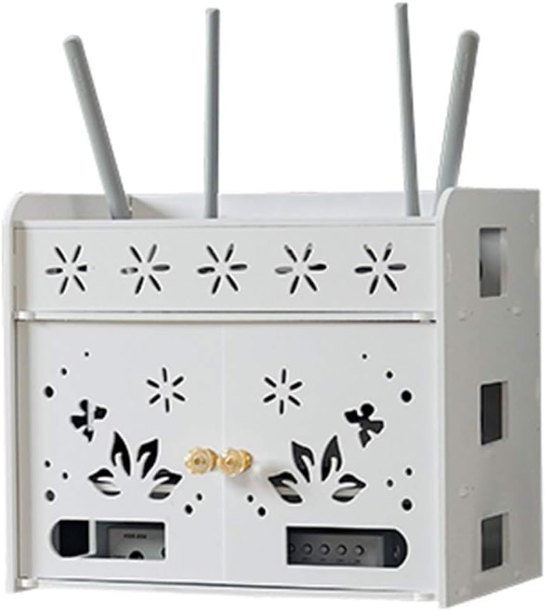 Storage Racks Wall-Mounted Shelf Wireless Router Storage Box Wall-Mounted Racks Desktop Set-top Box Storage Box Player Rack
