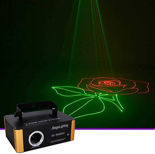 Mini tarjeta SD DMX512 RGB LED Iluminación de escenario Animación DJ Disco Escáner Proyector Luces Efecto Activado por Sonido para Festival Bar Club