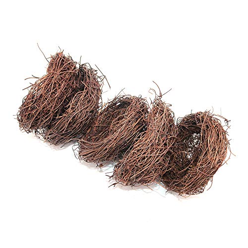 Namvo Lot de 5 nids d'oiseaux artificiels - 10 cm - Style Vintage - pour vitrines optiques, Photographies, etc.