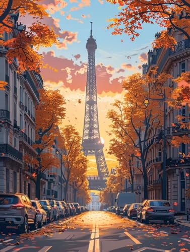 Kit Complet Diamond Painting Adulte 5D Tour Eiffel | Canevas Mosaïque XL 100x135