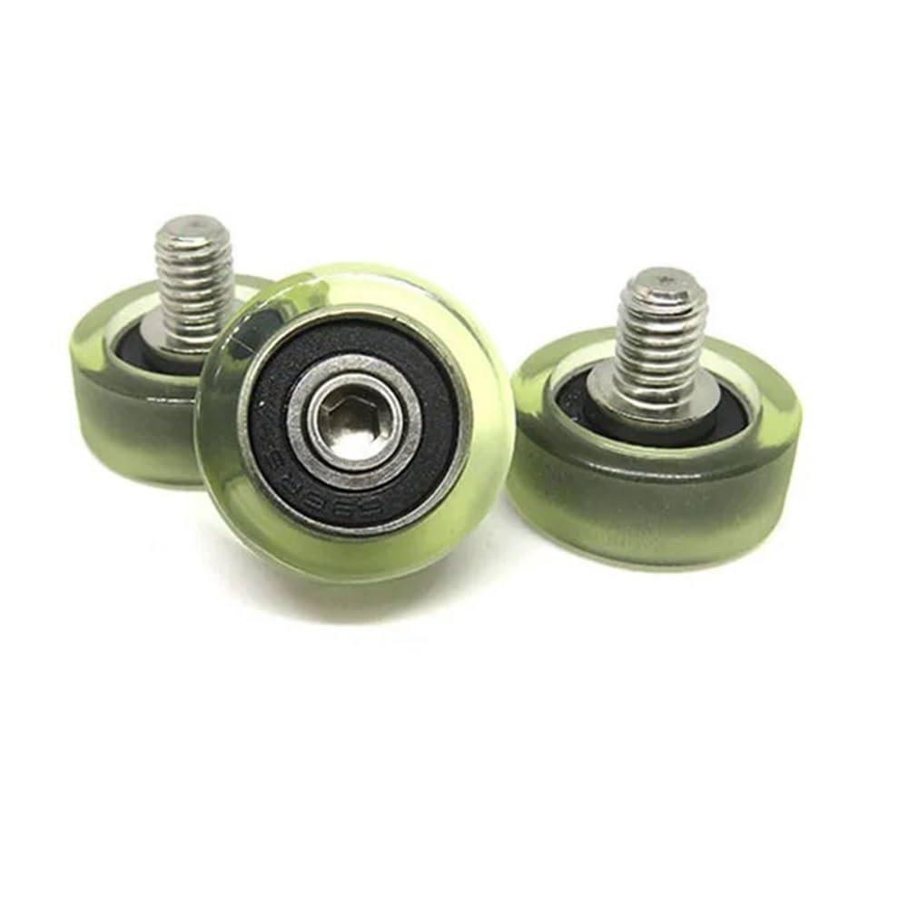 5 pezzi di puleggia con cuscinetto a rulli rivestiti da 20 mm con filettatura esterna PU69620-8C1L8M6 PU 696RS con ruota a vite M6(PU69620-5C1L8M6)