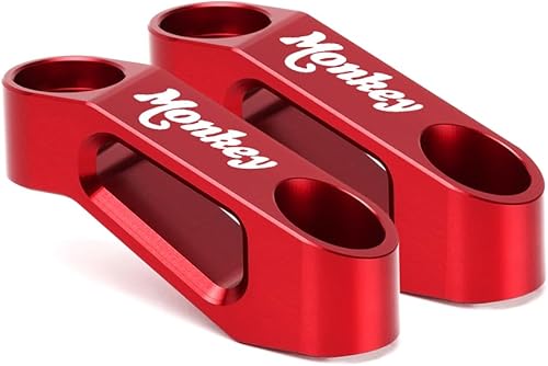 Miniatura 6 de Kit de adaptador de elevadores de espejo retrovisor compatible con Honda Monkey 125M 125MA 125 2019-2023 2024 2025 Accesorios de motocicleta