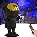 SFOUR Star Projector,Galaxy Night Light,Astronaut Starry Nebula Ceiling LED Lamp with Timer and Remote, Gift for Kids Adults for Bedroom, Birthdays,Christmas, Valentine's Day.(Black Gold)