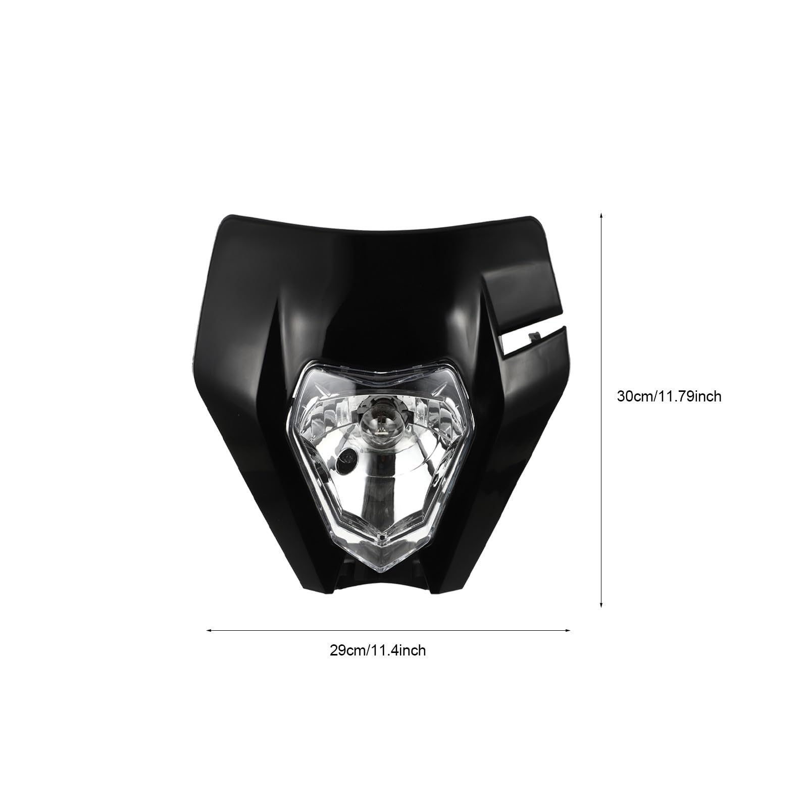 PLAFOPE Plástico Faro Resistente para de LED Negro Motocicleta Motocross