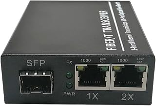 Media Converter 1000M 1G4E 1 Sfp Slot Fiber 4 8 RJ45 1G4E Gigabit Optical Media Converter Ethernet Network Switch Fibra Optica Transceiver (Color : 1G2FE)