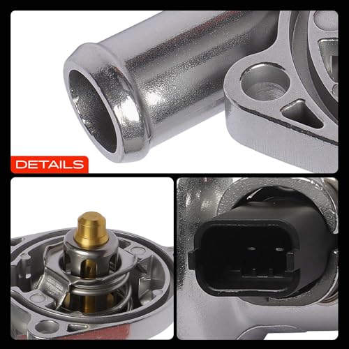 A-Premium Upgraded Aluminum Engine Coolant Thermostat Housing Assembly with Sensor & O-ring Compatible with Chevy Cruze 11-16, Sonic 12-20, Trax 13-21 & Buick Encore 13-21, 1.4L, Replace# 55565336 by A-Premium - Used condition - Image 8