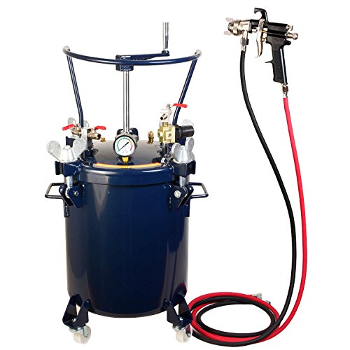 Preisvergleich Produktbild 20L DRUCKBEHÄLTER Farbspritzpistole mit Rührwerk Lackierpistole 2,0 Farbbehälter