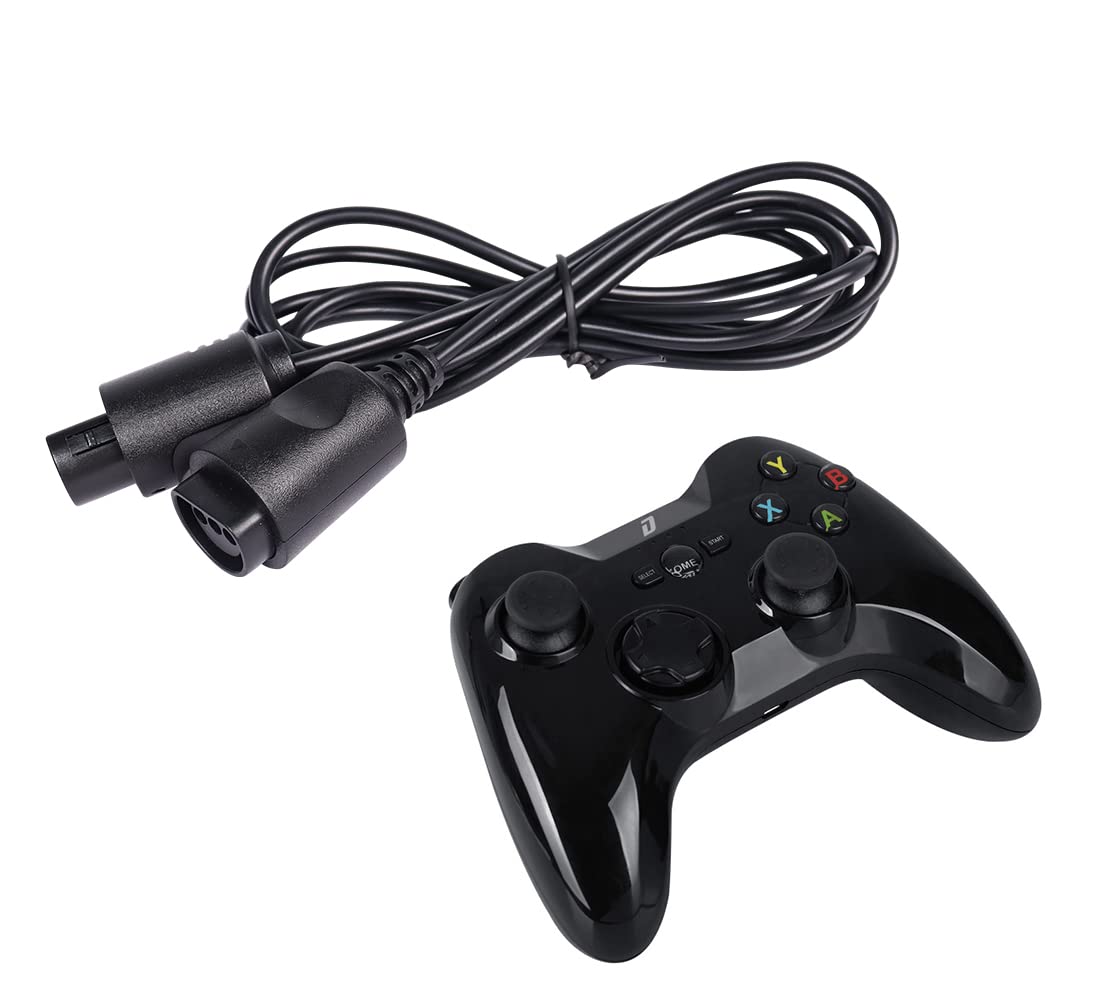 YAODHAOD N64 Gamecube - Cable de extensión de 1,8 m, 2 unidades, para Nintendo Wii Gamecube GCN