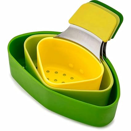 DC ANVISHA Nest Steam Stackable Steamer Basket Set with Three Compartments, Green, One Size