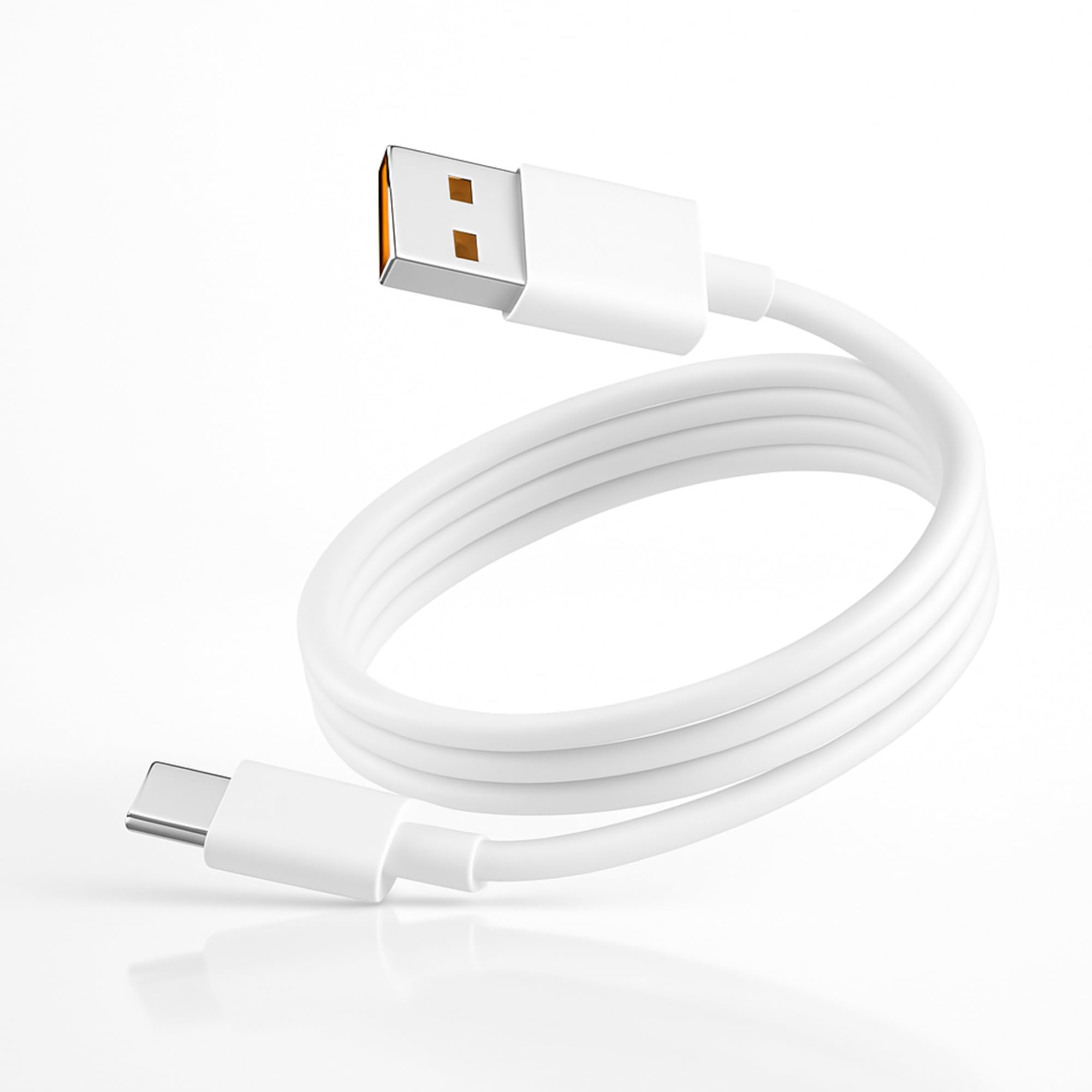 Realme 65W Original Supervooc USB Type C Charging Cable Wire for Realme 12/12 Pro Plus/11 Pro Plus/11 Pro/10 Pro+/9 Pro/8/7/Narzo 60 Pro/50 Pro/30/20/C21/33W Supardart Dart Also Quick Charge, White-image-30